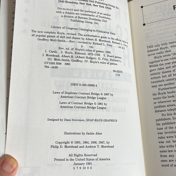 The New Complete Hoyle Revised. The Authoritative Guide to Rules of Games - Picture 4 of 4